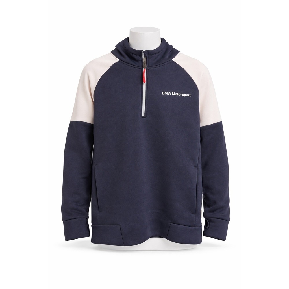 BMW Motorsport 1/4‎ Zip Pullover Performance Tech Sweatshirt Authentic *SZ Large